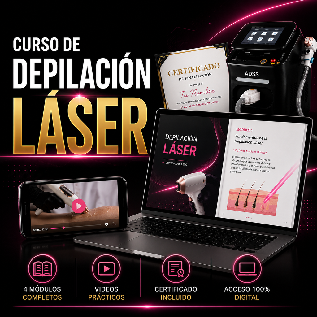 CURSO DE DEPILACIÓN LASER 100% digital